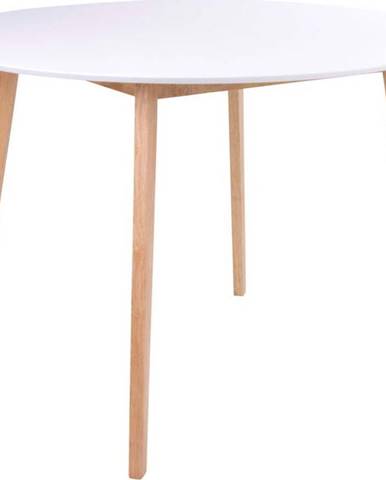 Jídelní stůl s kulatou bílou deskou Bonami Essentials Vojens, ⌀ 105cm