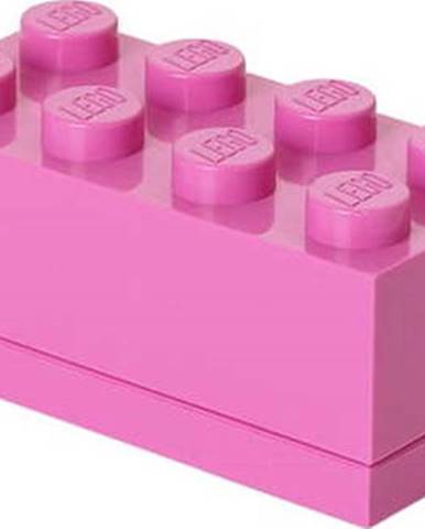 Růžový úložný box LEGO® Mini Box