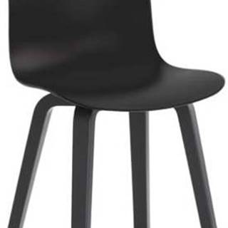 Černá jídelní židle s nohami z jasanového dřeva Magis Substance