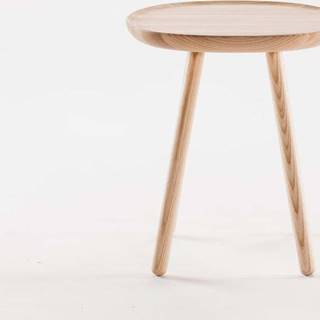 Přírodní odkládací stolek z masivu EMKO Naïve, ø 45 cm