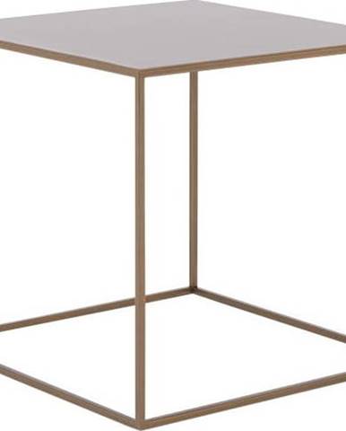Konferenční kovový stolek ve zlaté barvě Custom Form Tensio, 50 x 50 cm