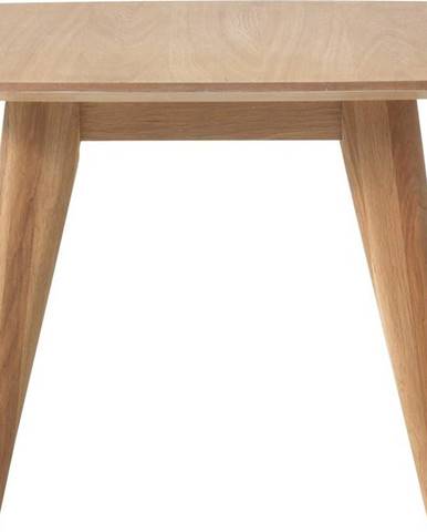 Odkládací stolek s nohami z dubového dřeva Unique Furniture Rho, 60 x 60 cm