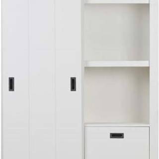 Bílá skříň s posuvnými dveřmi vtwonen Slide