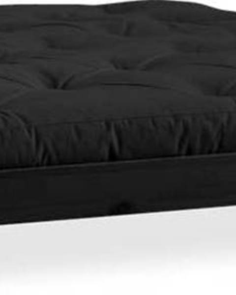 Karup Design Dvoulůžková postel z borovicového dřeva s matrací Karup Design Elan Comfort Mat Black/Black, 160 x 200 cm