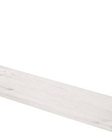 Bílá nástěnná polička z borovicového dřeva Flexa White, délka 72 cm
