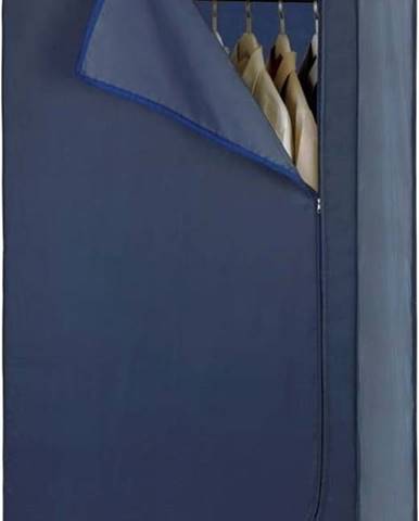 Modrá látková úložná skříň Wenko Business, výška 160 cm