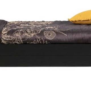 Černá jednolůžková postel z borovicového dřeva WOOOD Dennis, 90 x 200 cm
