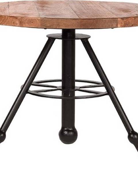 LABEL51 Odkládací stolek s deskou z mangového dřeva LABEL51 Solid, ⌀ 60 cm