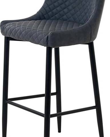 Šedá čalouněná barová židle Unique Furniture Ottowa