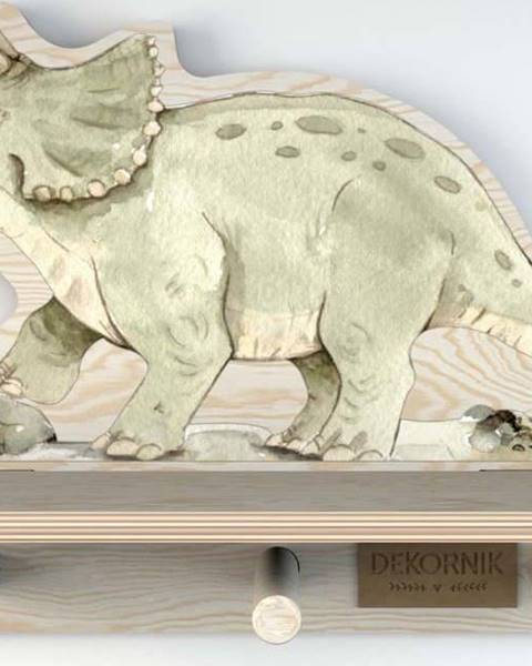 Dekornik Nástěnná police s motivem dinosaura Dekornik