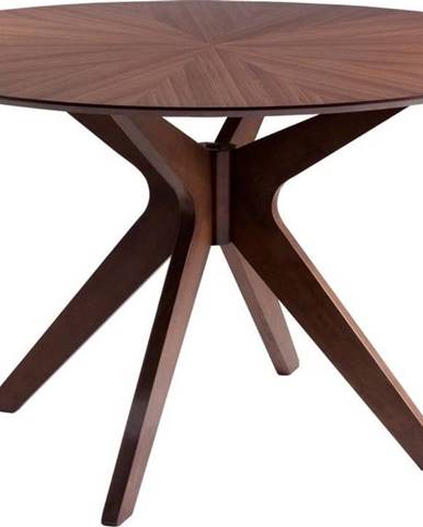 Jídelní stůl v dekoru ořechového dřeva sømcasa Carmel, ⌀ 120 cm