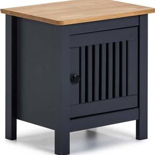 Šedý dřevěný noční stolek Marckeric Bruna