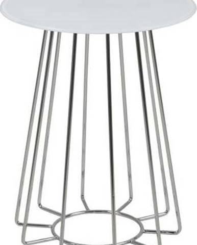 Bílý odkládací stolek Actona Casia, ⌀ 40 cm