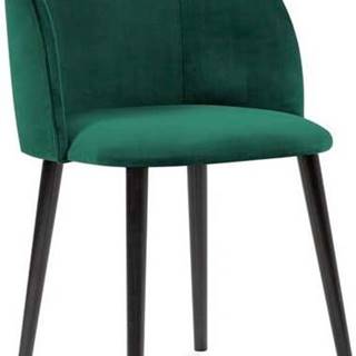 Lahvově zelená jídelní židle se sametovým potahem Windsor & Co Sofas Aurora