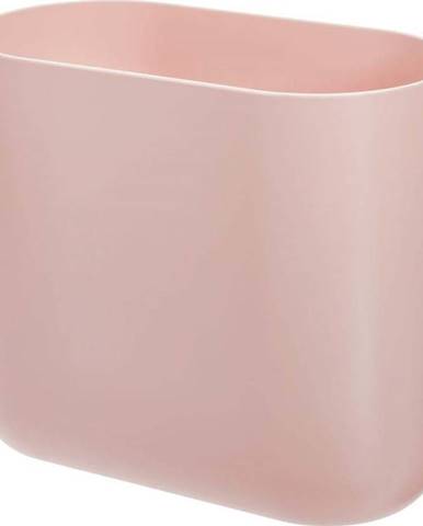 Růžový odpadkový koš iDesign Slim Cade, 6,5 l