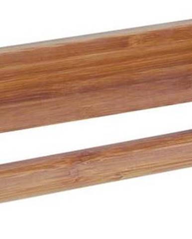 Držák na papírové utěrky z kovu a bambusu iDesign Formbu, 38,5 cm