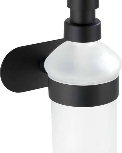 WENKO Nástěnný dávkovač na mýdlo s matně černým držákem z nerezové oceli Wenko Orea Turbo-Loc®