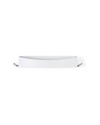 Bílá nástěnná samodržící polička Compactor Clever Flip Shower Shelf