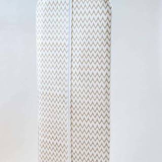 Bílý textilní závěsný obal na šaty Compactor Clear, délka 137 cm