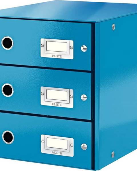 Leitz Modrý kartonový organizér na dokumenty Click&Store - Leitz