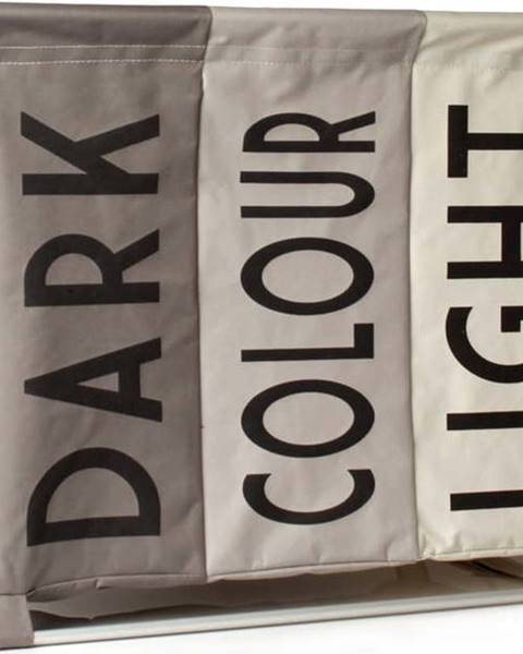 Béžový koš na špinavé prádlo Sabichi Light, Dark & Coloured