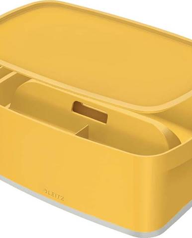 Žlutý úložný box s víkem MyBox - Leitz
