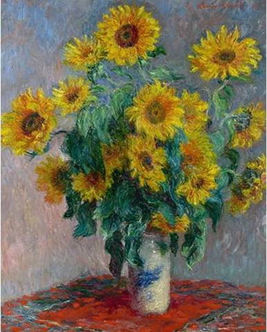 Reprodukce obrazu Claude Monet - Bouquet of Sunflowers , 50 x 40 cm