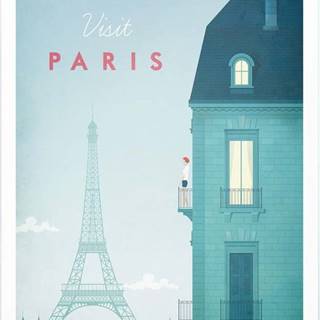 Plakát Travelposter Paris, A2