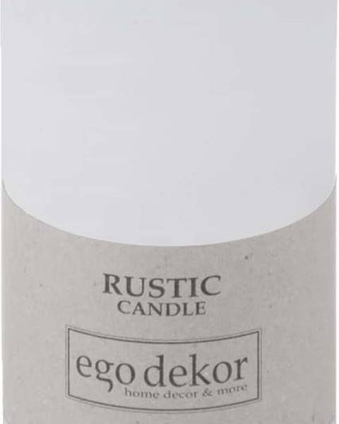Rustic candles by Ego dekor Bílá svíčka Rustic candles by Ego dekor Rust, doba hoření 38 h