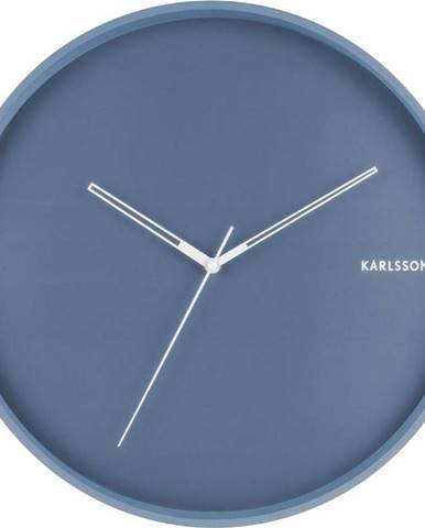 Modré nástěnné hodiny Karlsson Hue, ø 40 cm