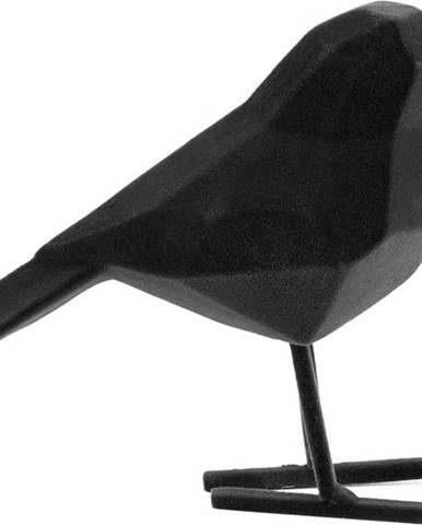 Černá dekorativní soška PT LIVING Bird, výška 13,5 cm