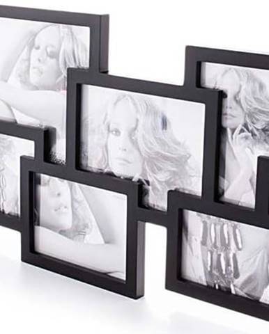 Černý nástěnný fotorámeček na 10 fotografií Tomasucci Collage