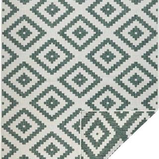 Zeleno-krémový venkovní koberec NORTHRUGS Malta, 80 x 150 cm