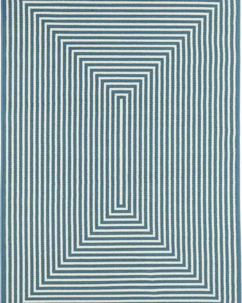 Floorita Modrý venkovní koberec Floorita Braid, 133 x 190 cm