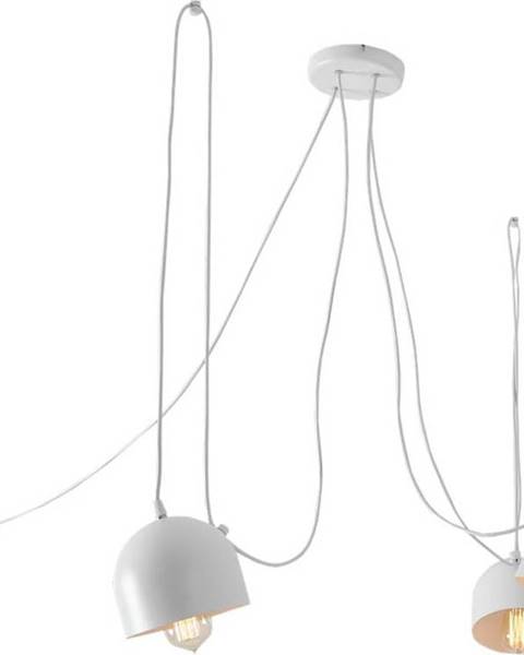 Bílé závěsné světlo pro 4 žárovky Custom Form Popo