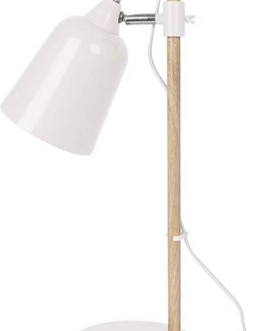 Bílá stolní lampa Leitmotiv Wood