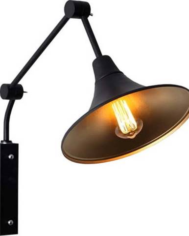 Černá nástěnná lampa Custom Form Miller, ø 25 cm