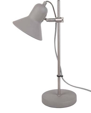 Světle šedá stolní lampa Leitmotiv Slender, výška 43 cm