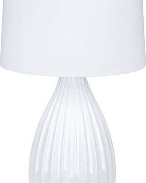 Markslöjd Bílá stolní lampa Markslöjd Stephanie, ø 24 cm