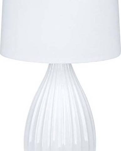 Bílá stolní lampa Markslöjd Stephanie, ø 24 cm