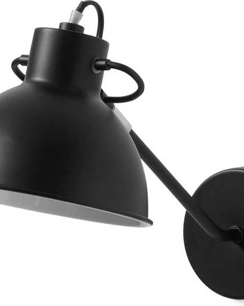 La Forma Černá nástěnná lampa Kave Home Odalis