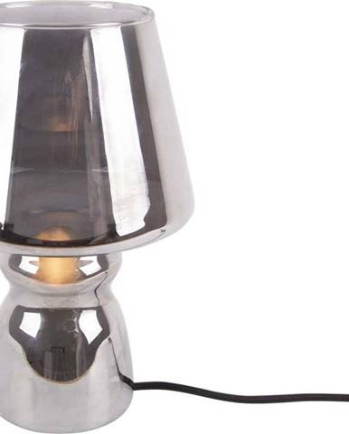 Šedá skleněná stolní lampa Leitmotiv Classic Glass, ø 16 cm