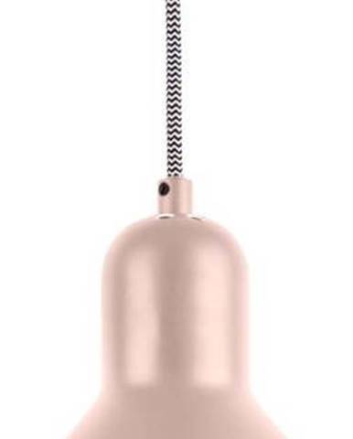 Světle růžové závěsné svítidlo Leitmotiv Slender, výška 14,5 cm