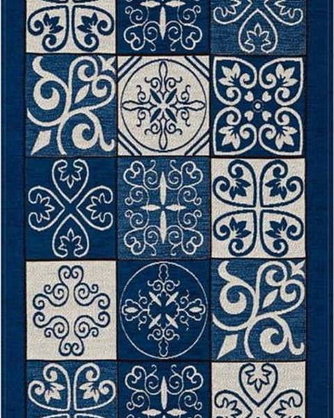 Floorita Modrý běhoun Floorita Maiolica, 55 x 190 cm