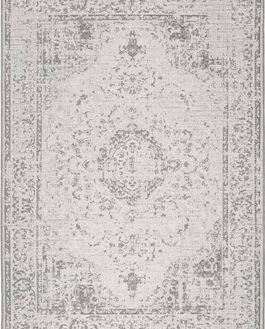 Šedobéžový venkovní koberec Universal Weave Lurno, 155 x 230 cm