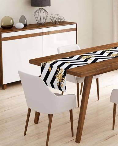 Běhoun na stůl Minimalist Cushion Covers Colorful White Zigzag, 45 x 140 cm