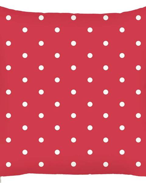Mike & Co. NEW YORK Červený povlak na polštář Mike & Co. NEW YORK Dots, 43 x 43 cm