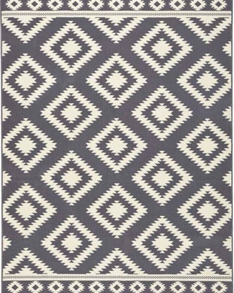 Hanse Home Šedo-krémový koberec Hanse Home Gloria Ethno, 80 x 150 cm