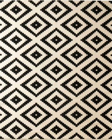 Krémovo-černý koberec Hanse Home Hamla Diamond, 120 x 170 cm