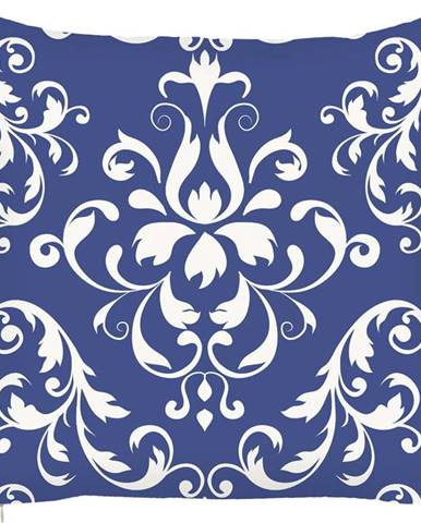 Modrý povlak na polštář Mike & Co. NEW YORK Ornament, 43 x 43 cm